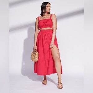 Abercrombie Linen Maxi Skirt